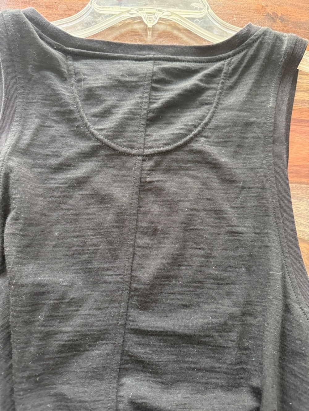 Classic Black Tank Swing Dress - 100% Merino - Picture 6 of 6